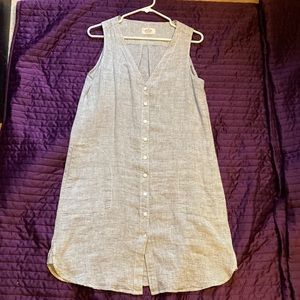 Marine Layer sleeveless striped linen blend dress size M